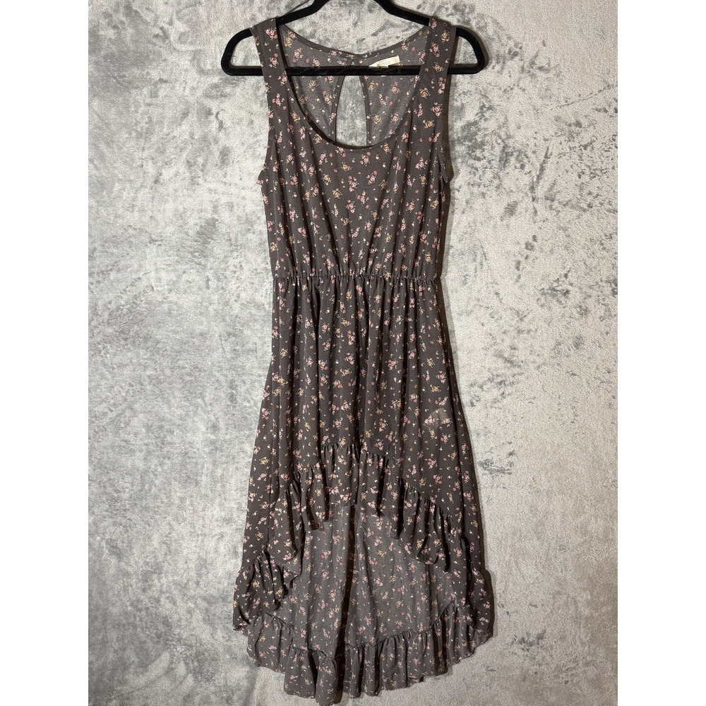 Cottagecore Floral High-Low Dress Smocked Waist Boho Fairycore Zara Trafaluc S